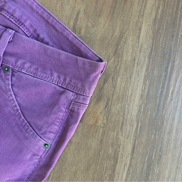 Y2K Hudson Denim Purple Button Pocket Straight Skinny Jean - Picture 7 of 15